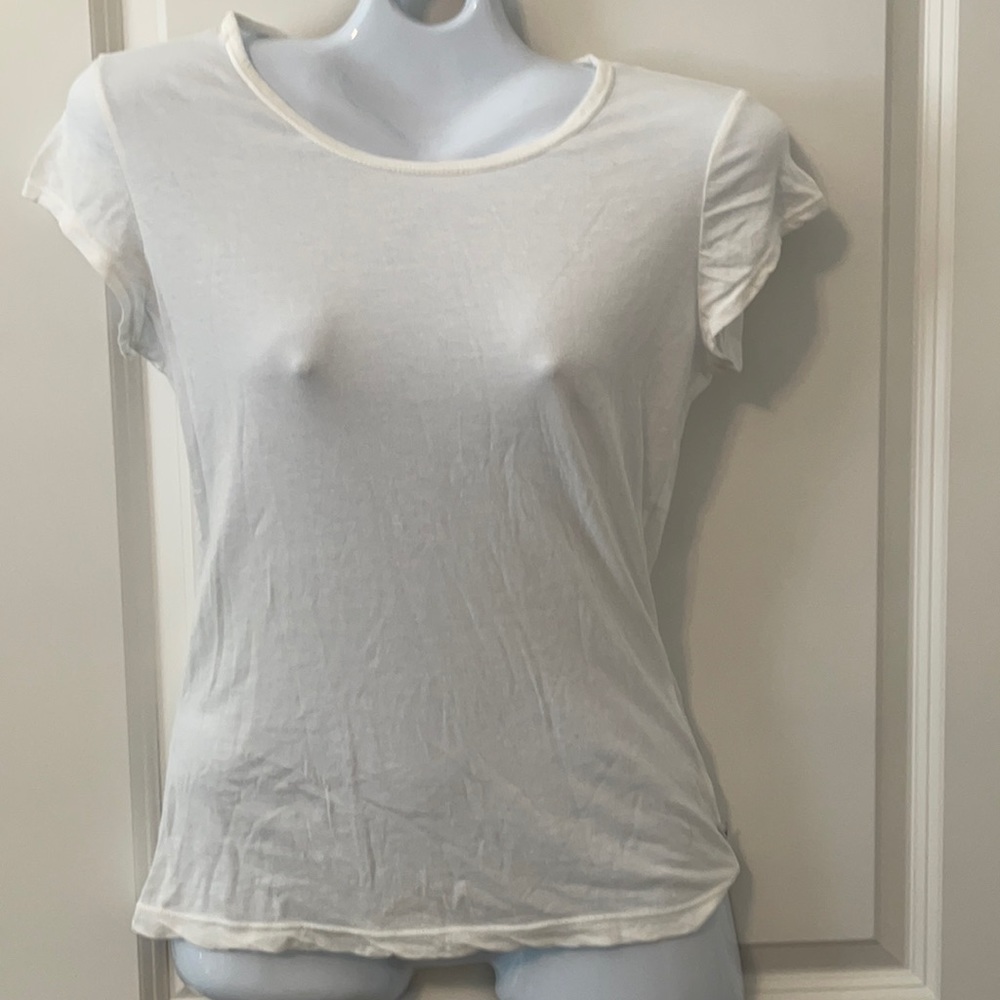 James Perse White fitted tee